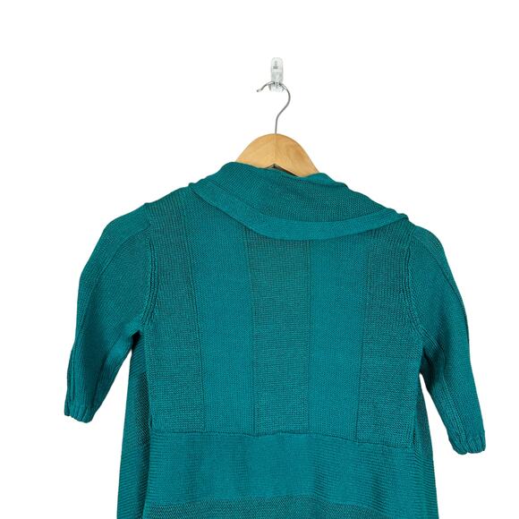 Eileen Fisher Womens Blue Linen Silk Cardigan Size Small Petite Striped Simple - Picture 6 of 13